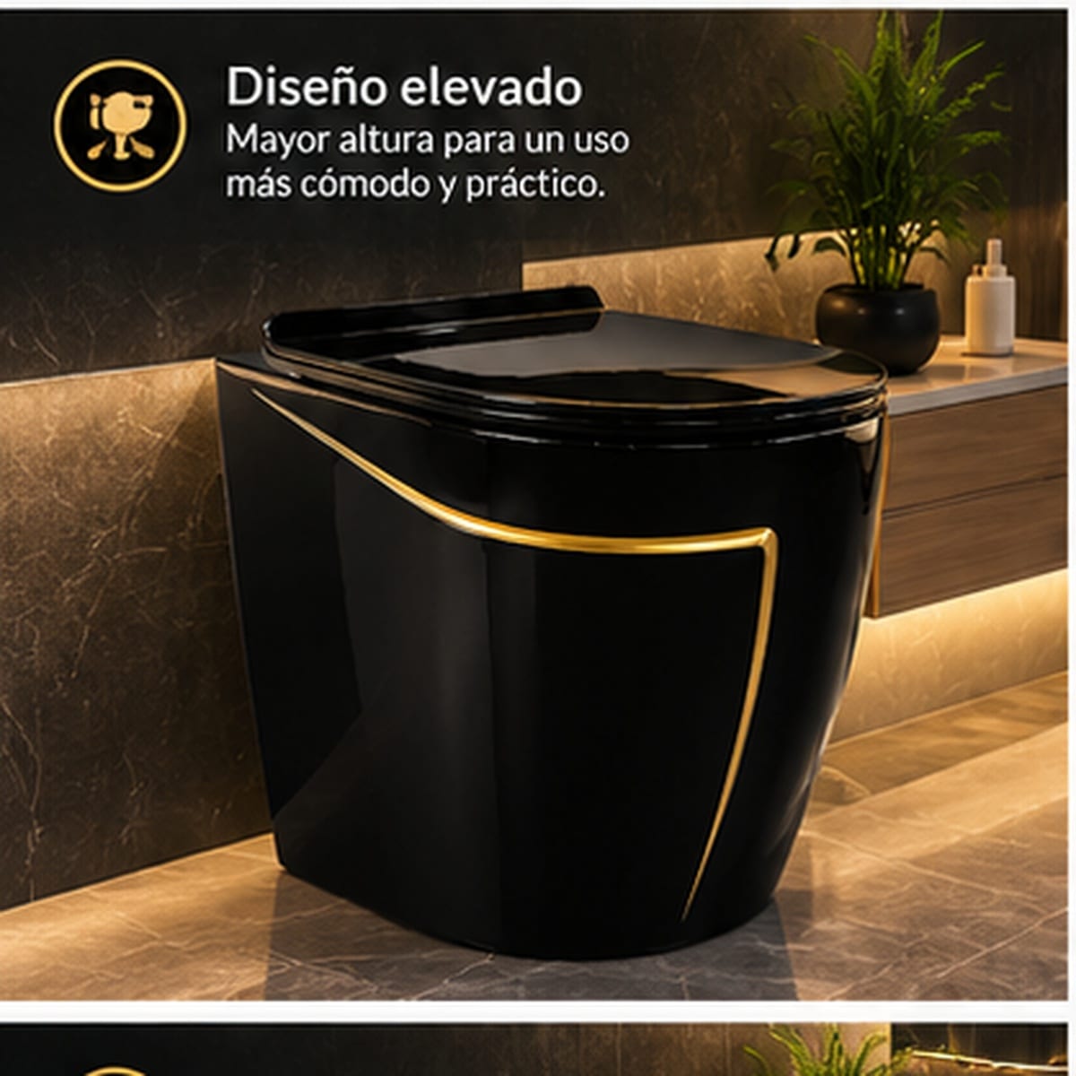 Inodoro Elevado Celestial Throne - diseño elevado