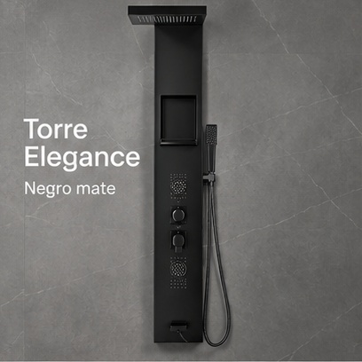 Torre Elegance Negro Mate - Vista general