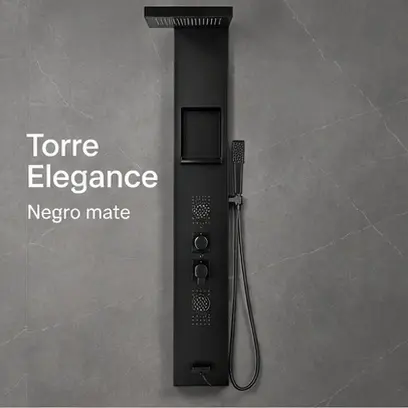 Torre Elegance Negro Mate - Vista general