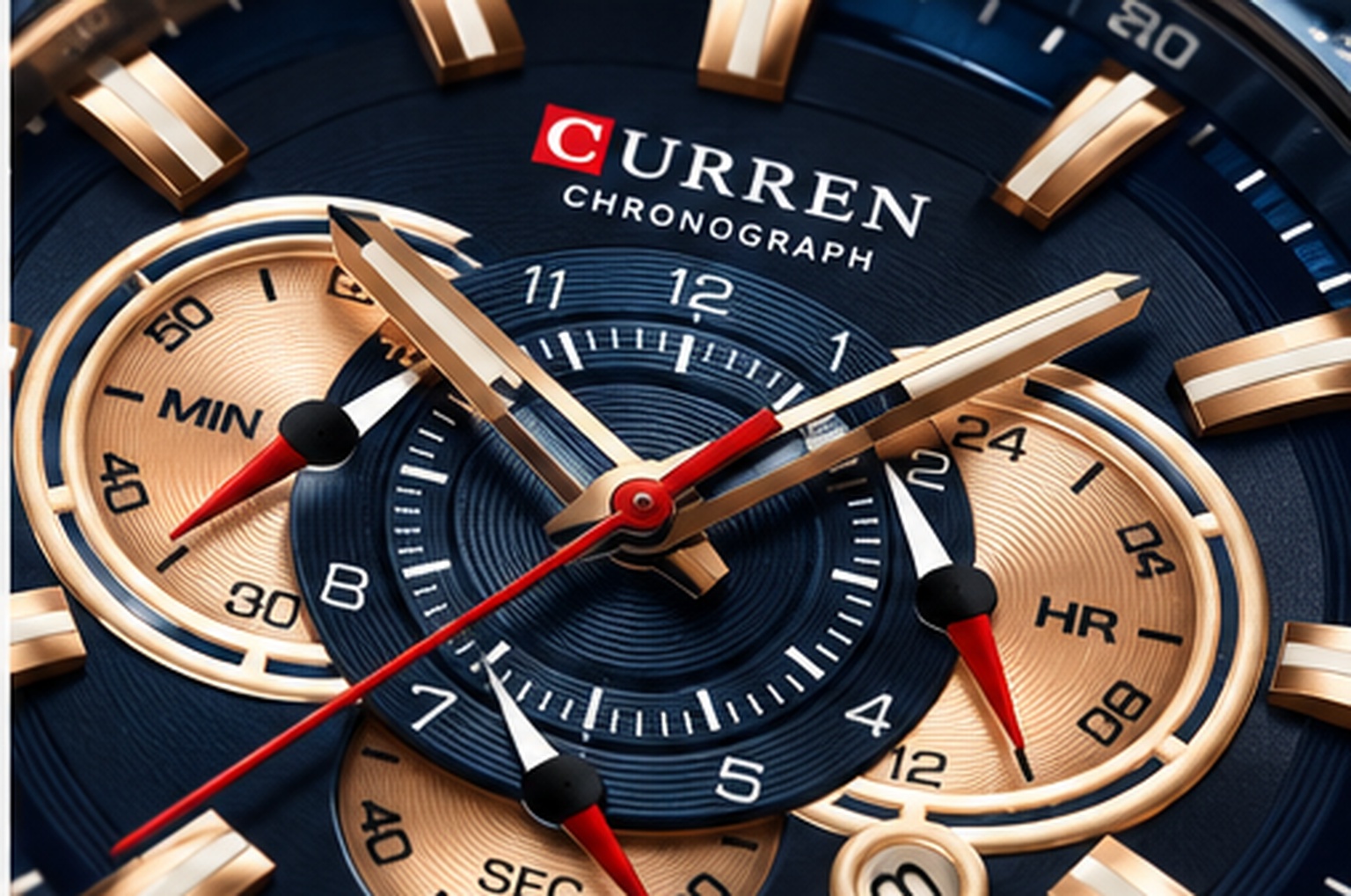 Curren M-8298 - detalle de la esfera