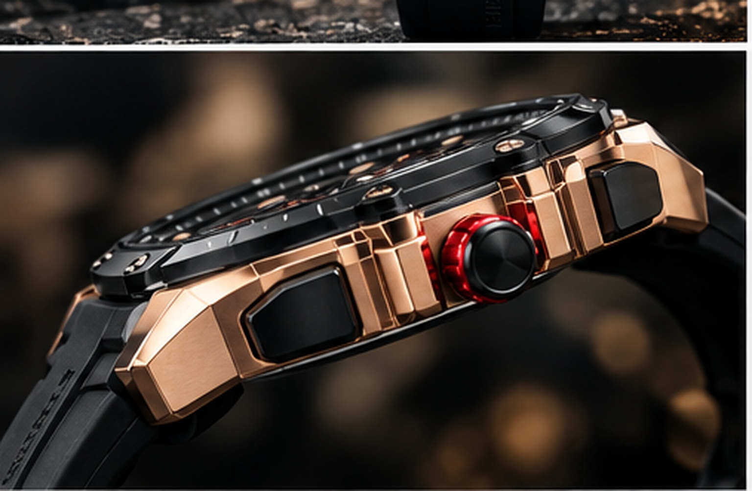 Curren M-8299 Skeleton - detalle lateral y corona