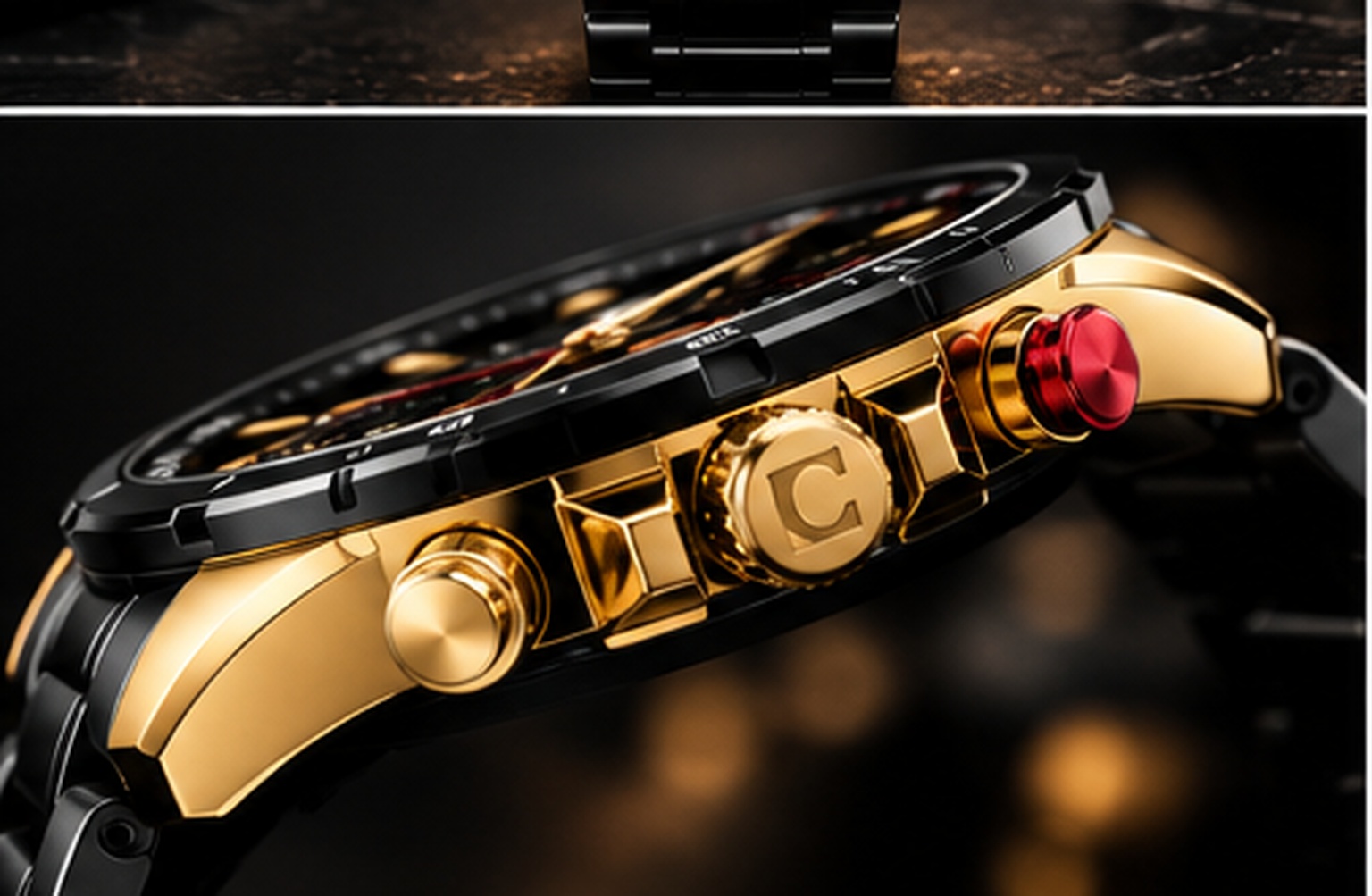 Curren M-8299 - detalle lateral y corona